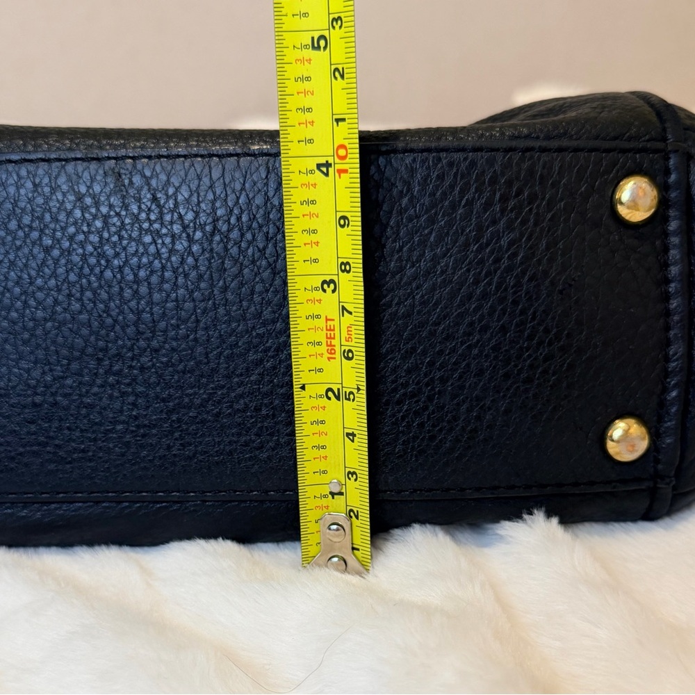 Michael Kors Weston Pebble Leather Foldover Satchel - Picture 14 of 15